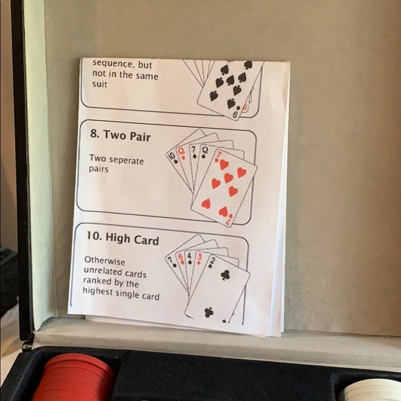 POKER CHIP SET IN BLACK CASE (CHIPS/DICE) GAMES - Picture 2 of 5